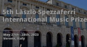 TARPTAUTINIS KONKURSAS  "5TH LASZLO SPEZZAFERRI INTERNATIONAL MUSIC PRIZE" ( ITALIJA )